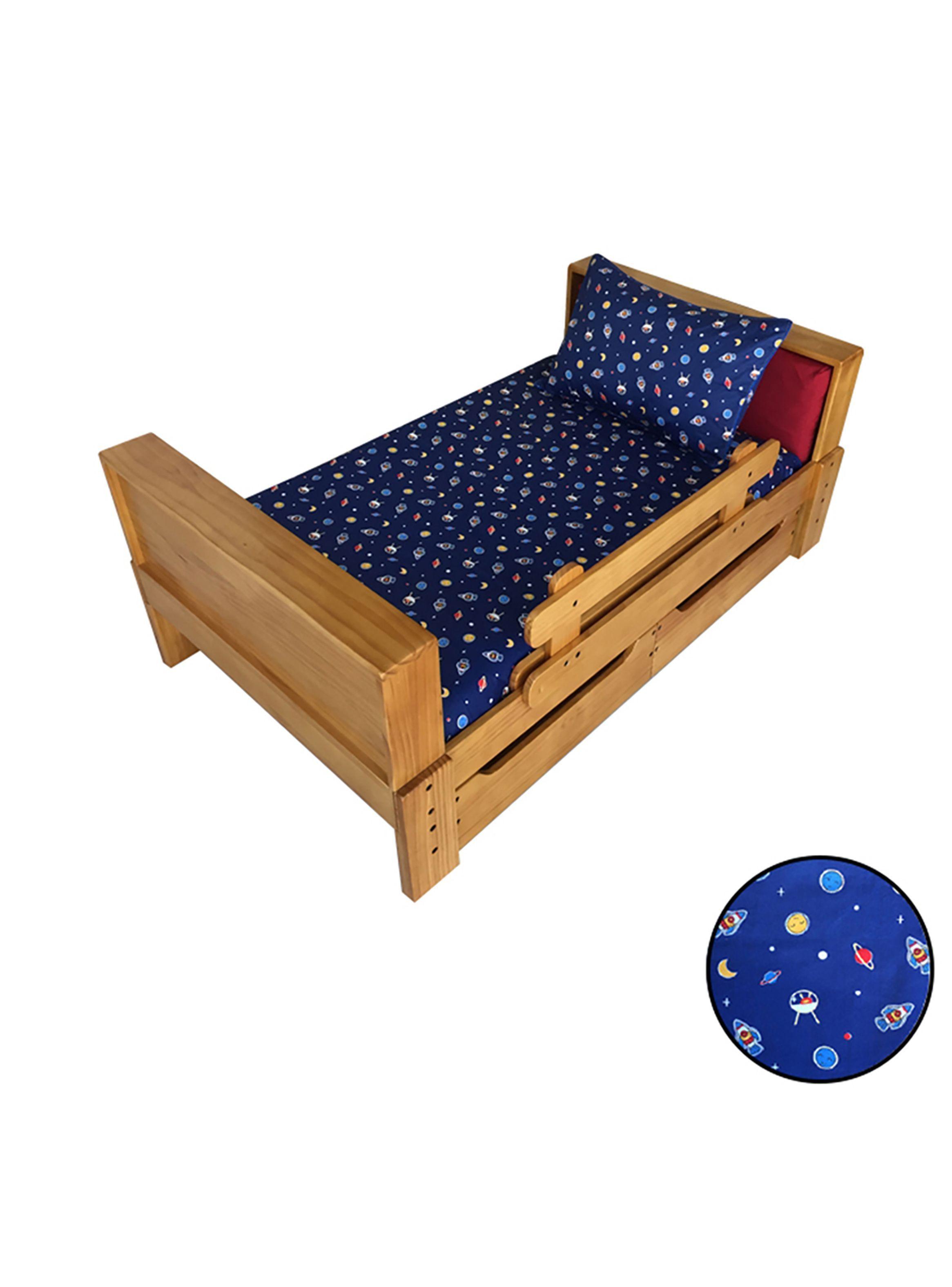 FUNDA de Plumón ( Cubrecama) Space ship (120X140) 100% Algodón - para cama infantil o cuna-1