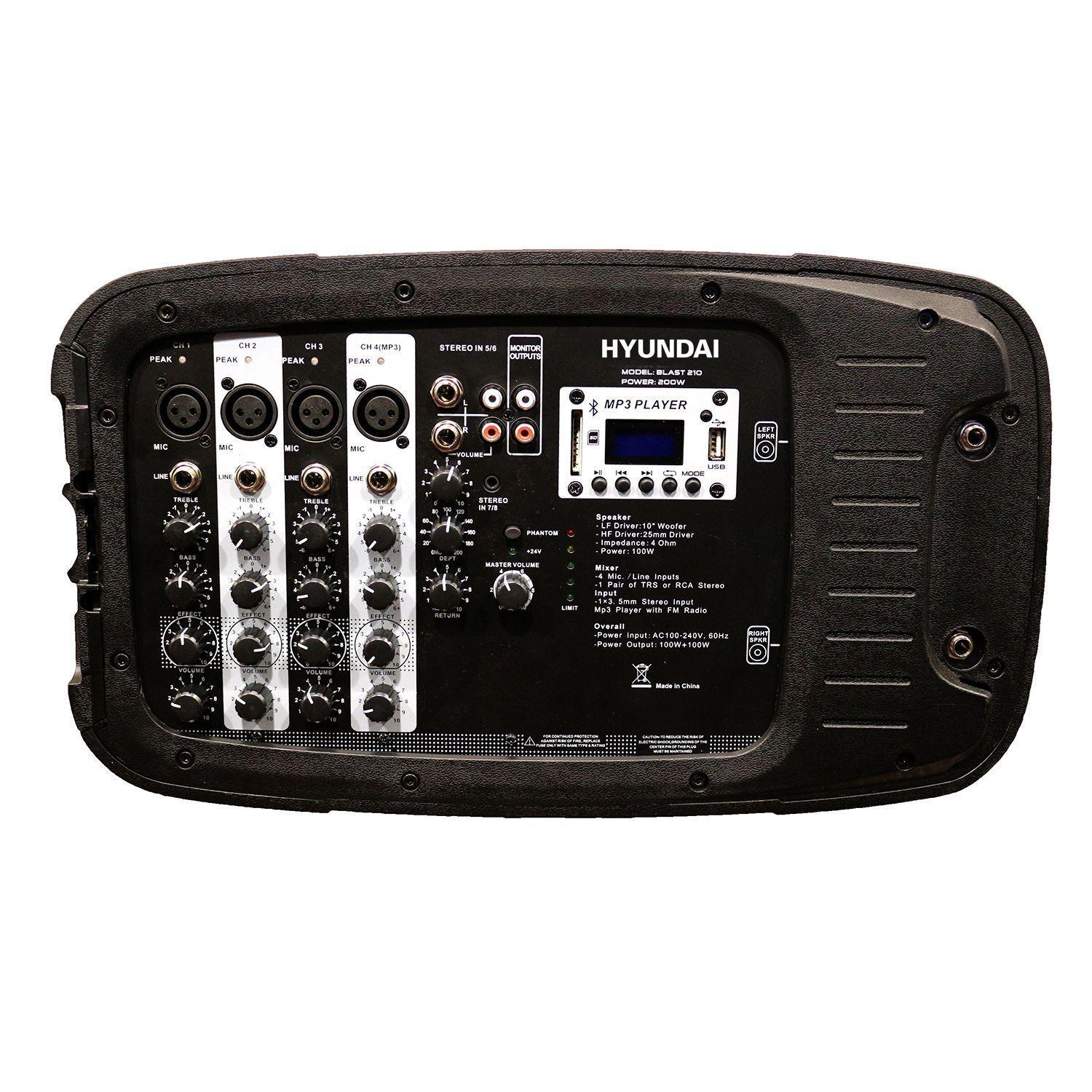 COMBO AUDIO 2X10 200W+ATRILES+MIC -3