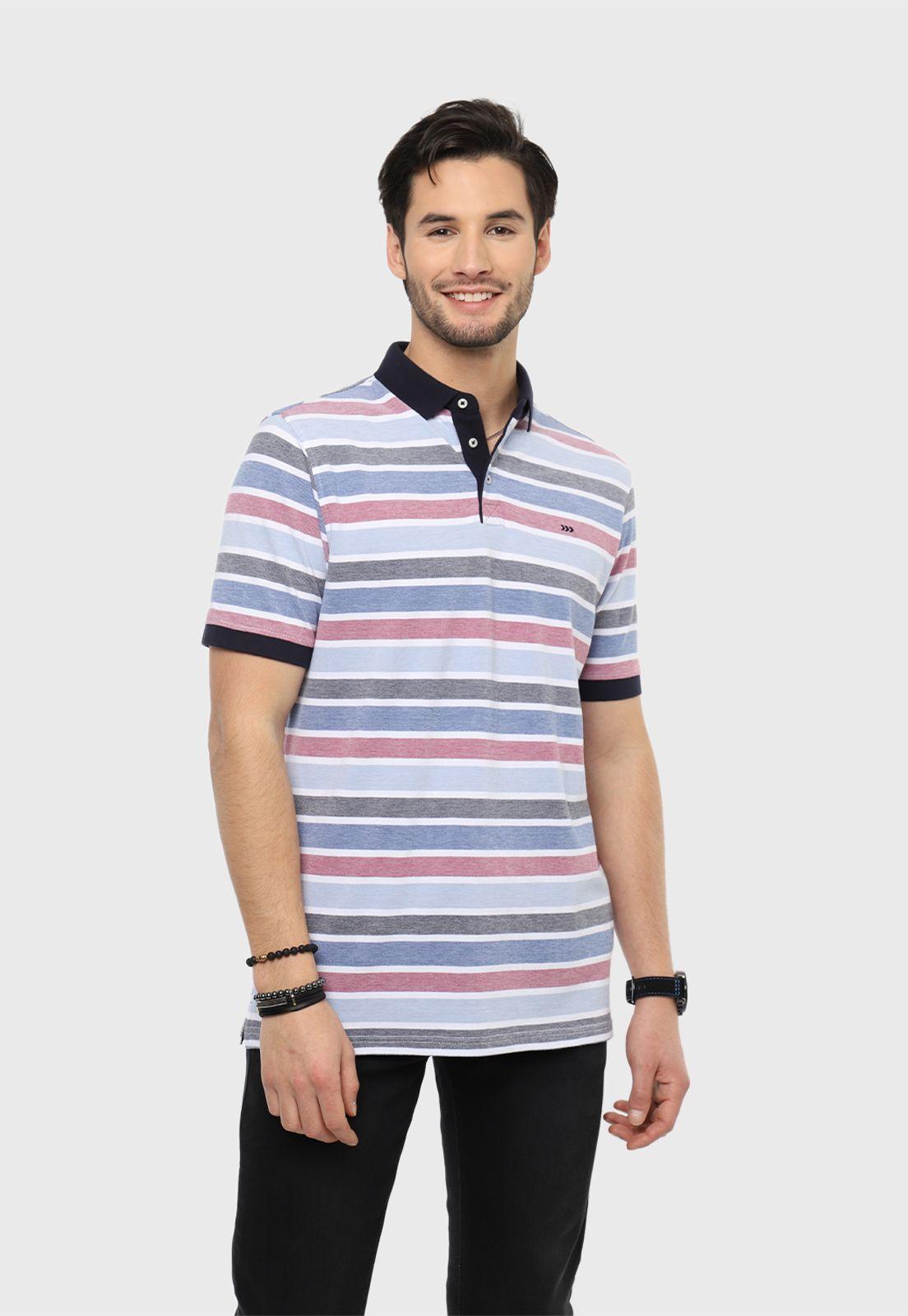 Polera Piqué Con Rayas Arrow-0
