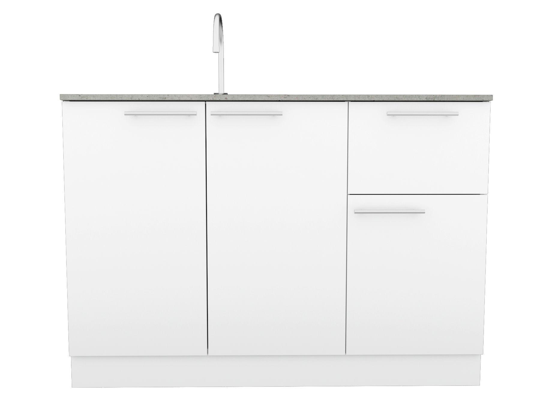 MUEBLE COCINA MODULAR 100% ARMADO LAVAPLATOS DERECHO BLANCO-0