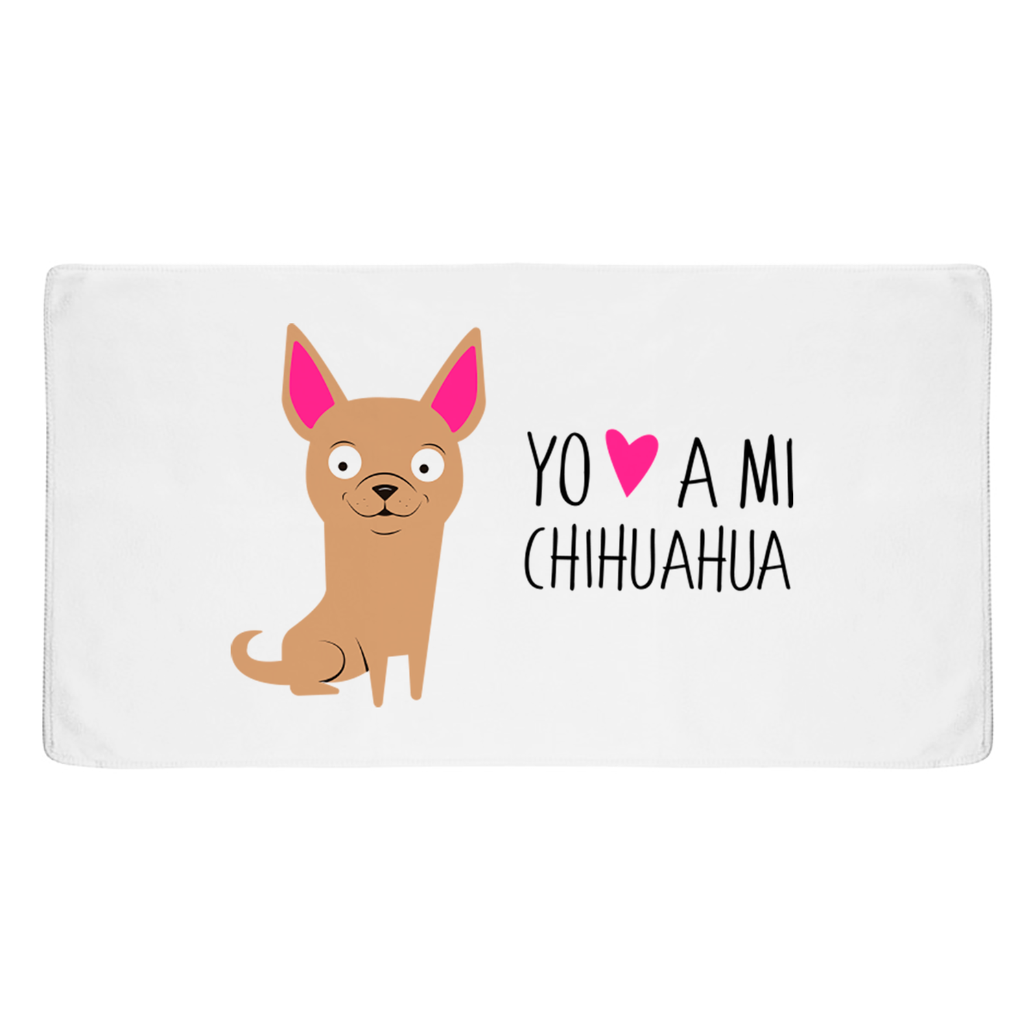 Toalla Deportiva de mano - Microfibra - Chihuahua beige-0