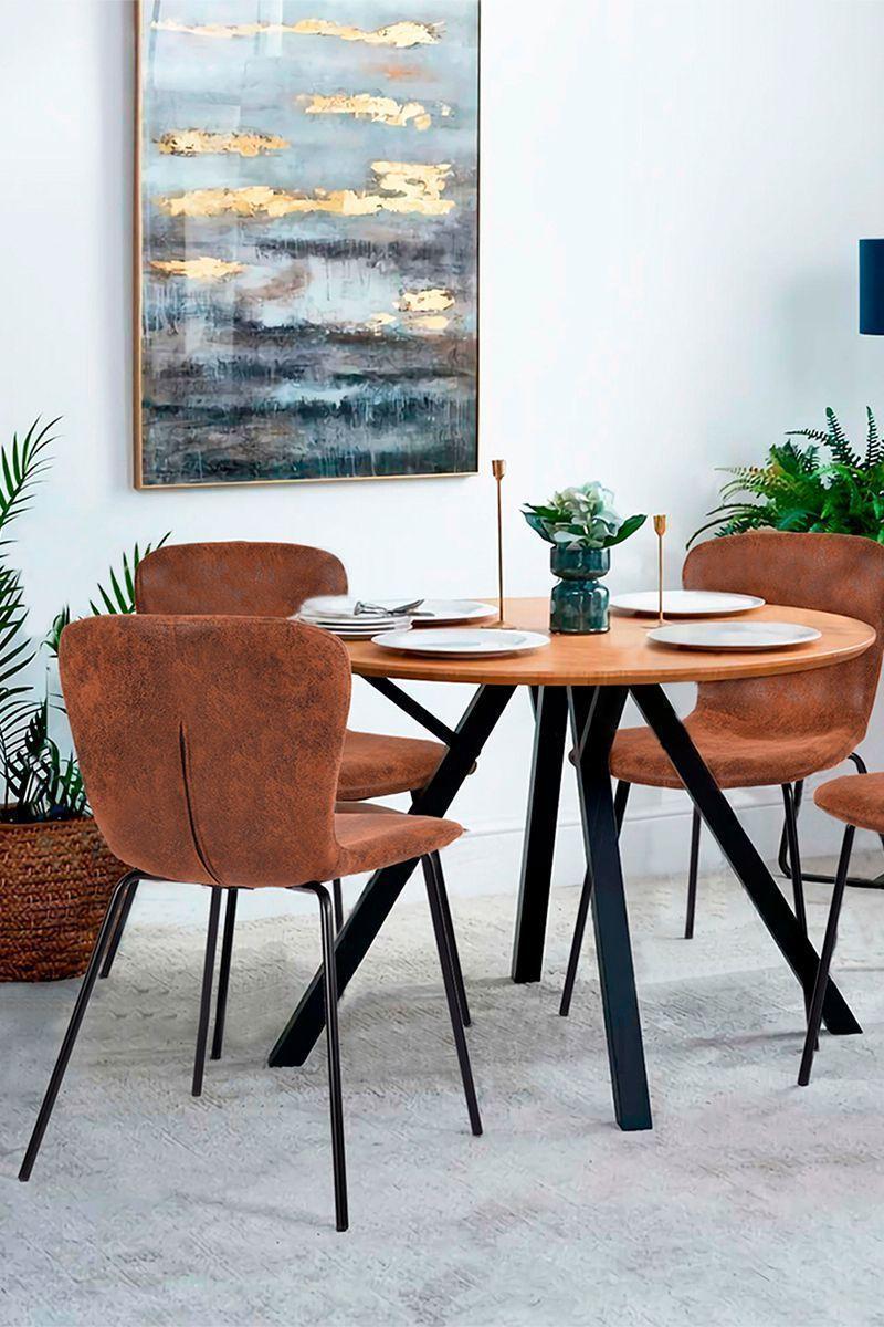 Pack 4 Sillas de Comedor Citrino Café-7