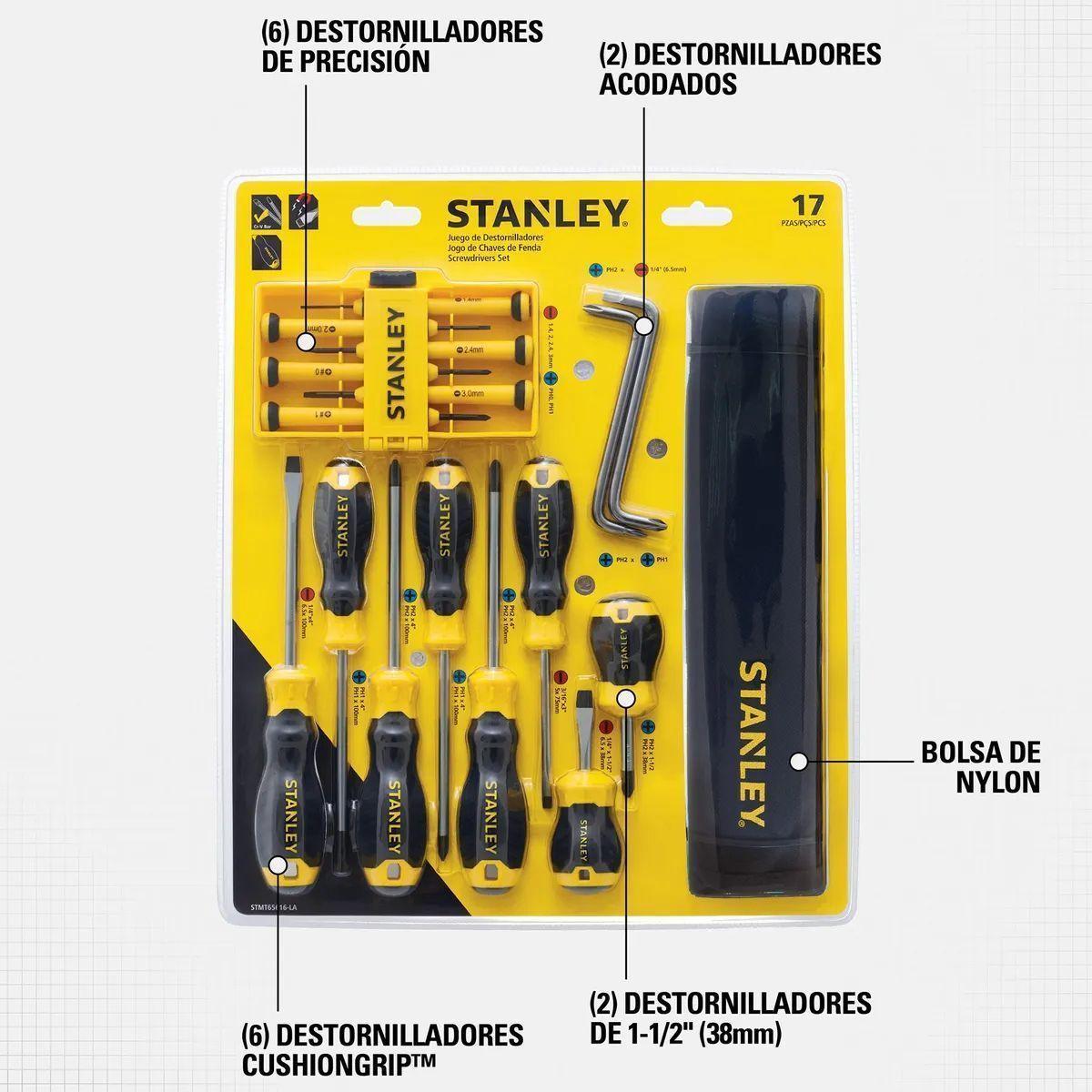 Juego 16 Destornilladores + Bolso Stanley Stmt65616l-la-1