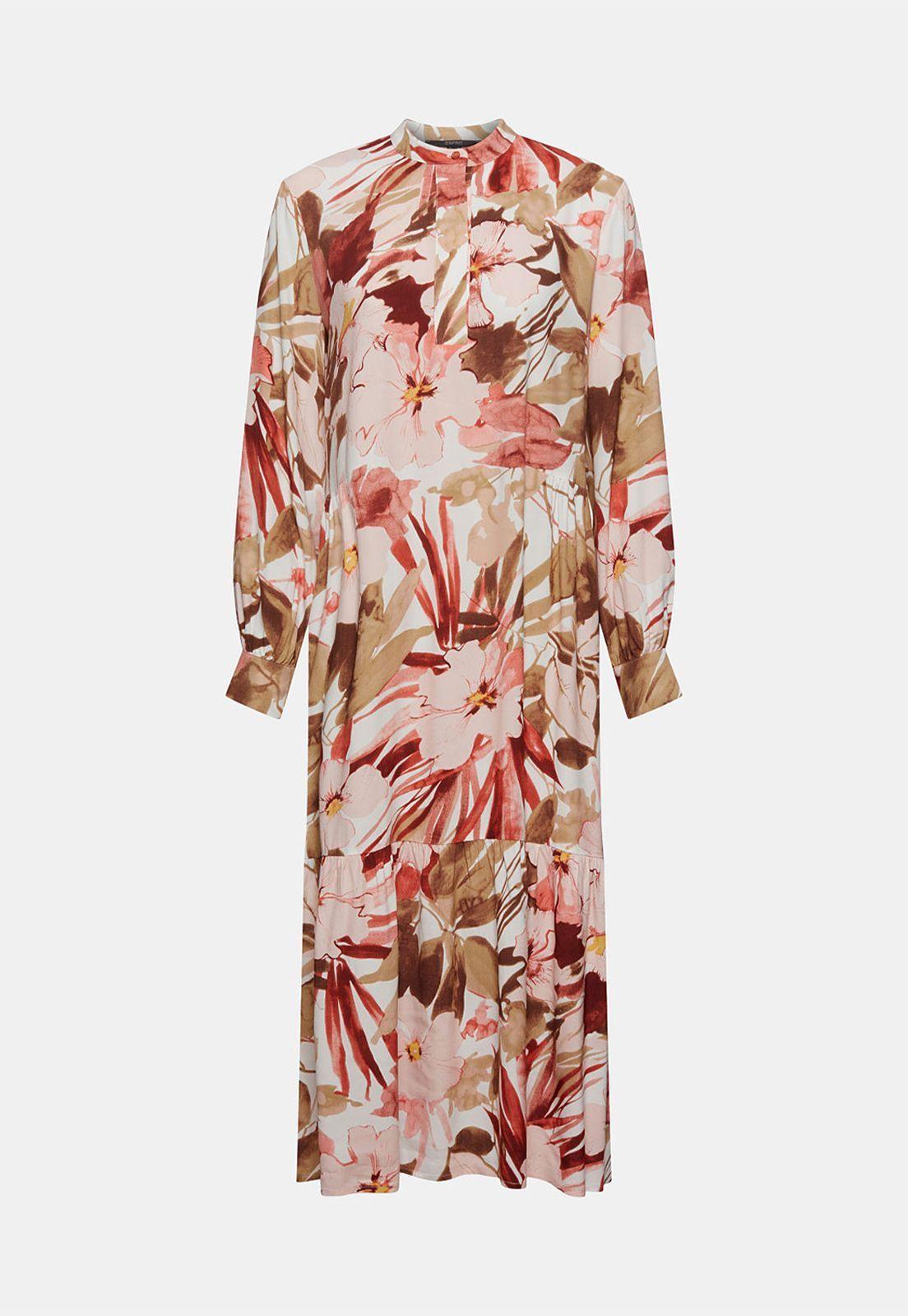 Vestido Midi Con Estampado Esprit-3