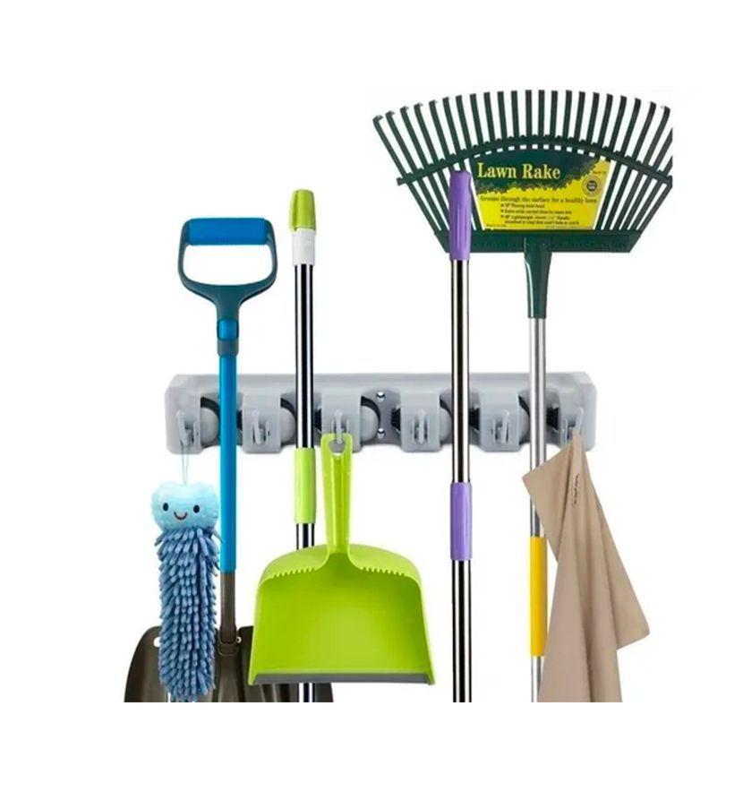 Organizador De Escobas Y Útiles De Aseo Con Ganchos W2831 Welife-1