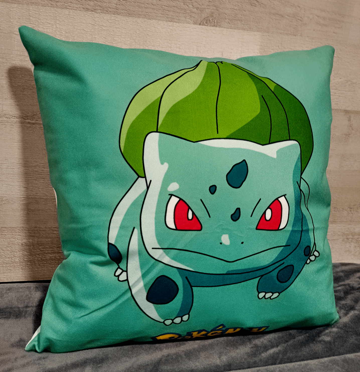 Cojín Felpa 45x45 cm Bulbasaur Extra Suave -2