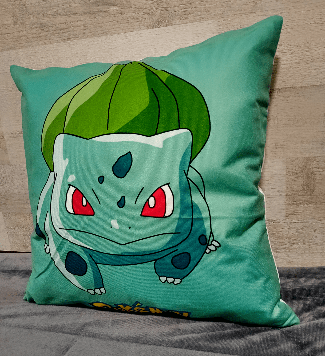Cojín Felpa 45x45 cm Bulbasaur Extra Suave -3