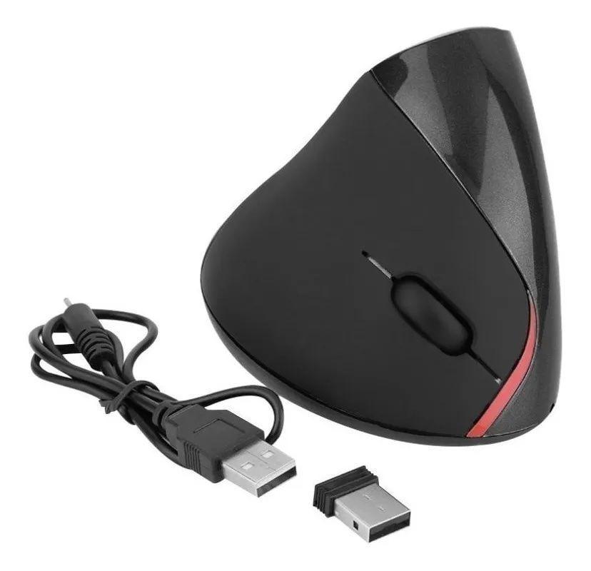 Mouse Optico Vertical Ergonomico Inalambrico Rf Pc Smart Tv-5