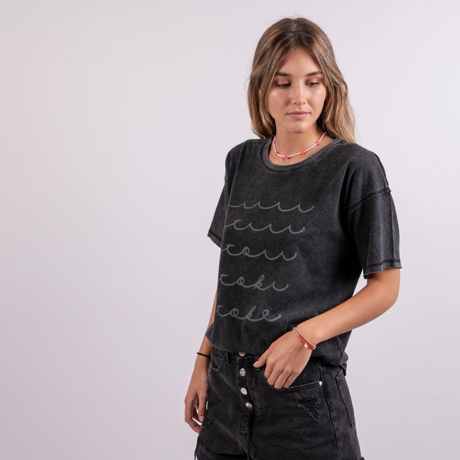 Polera Toke Vibes M/Corta Negra-0