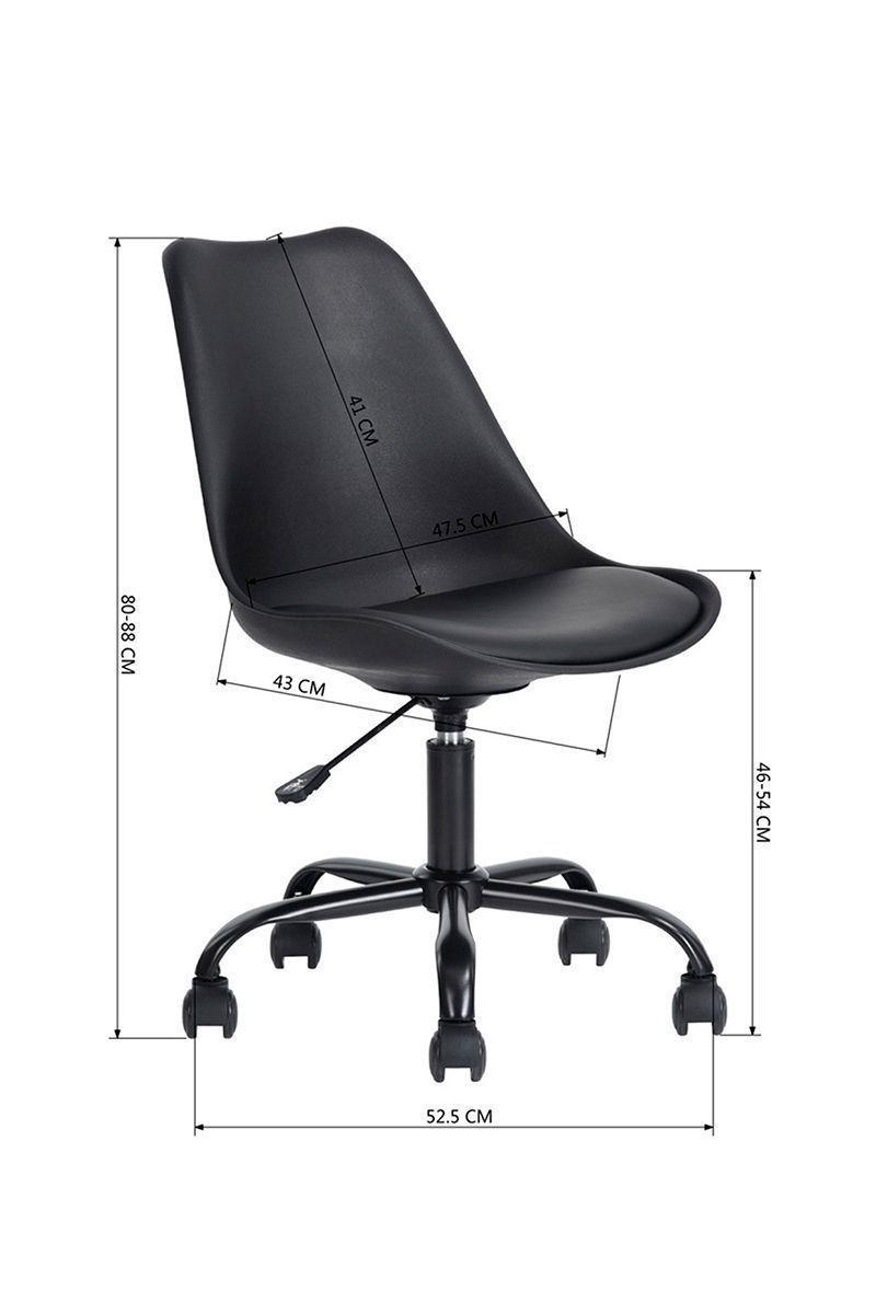 Silla Escritorio PP Estilo Nórdico Giratoria-2