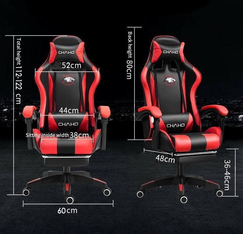 Silla Gamer con masajeador Lumbar. Color Azul.-2