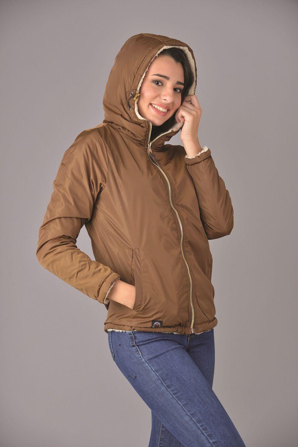 Parka reversible sherpa café-0