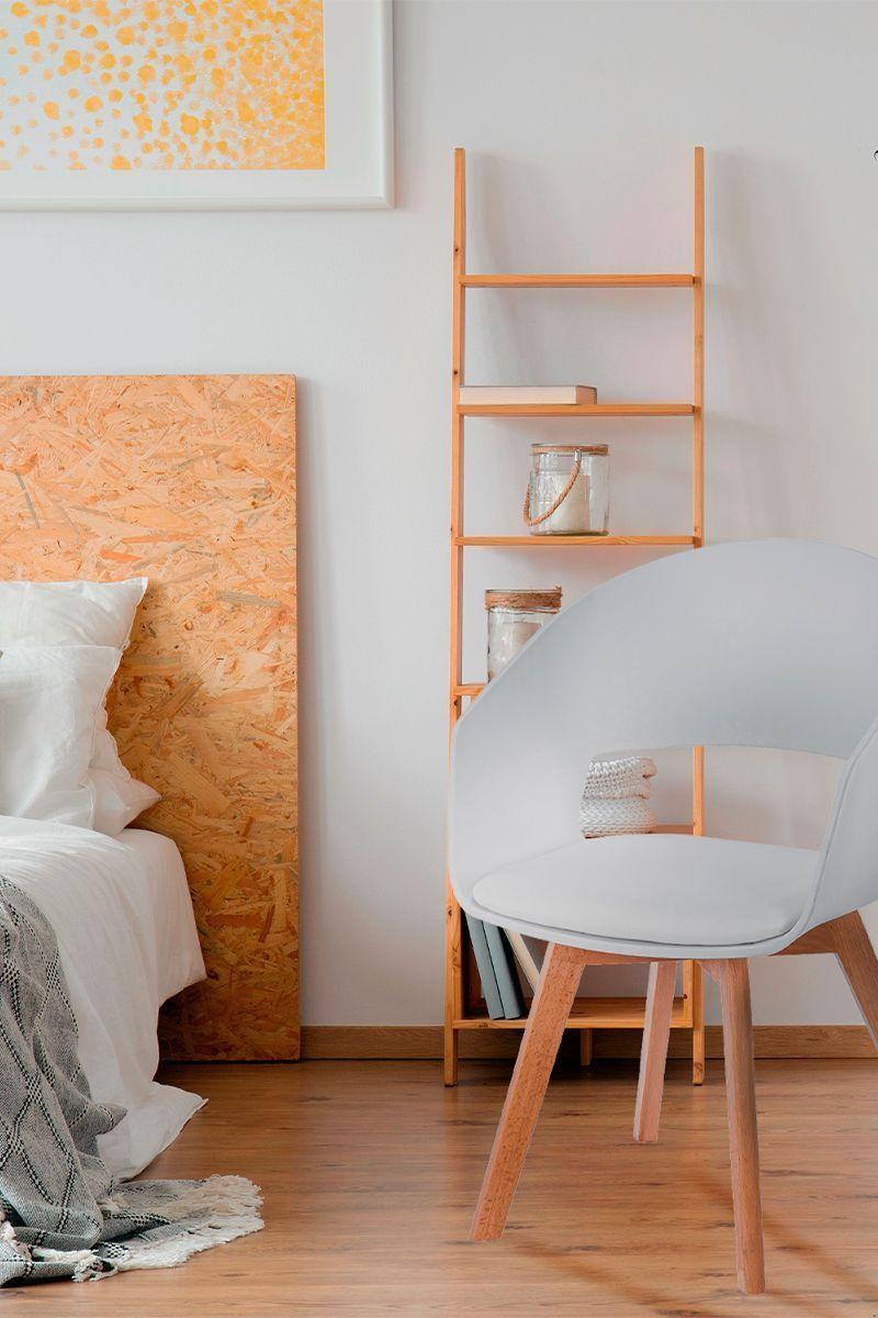 Pack 4 Sillas Comedor con Cojín Blanco-5