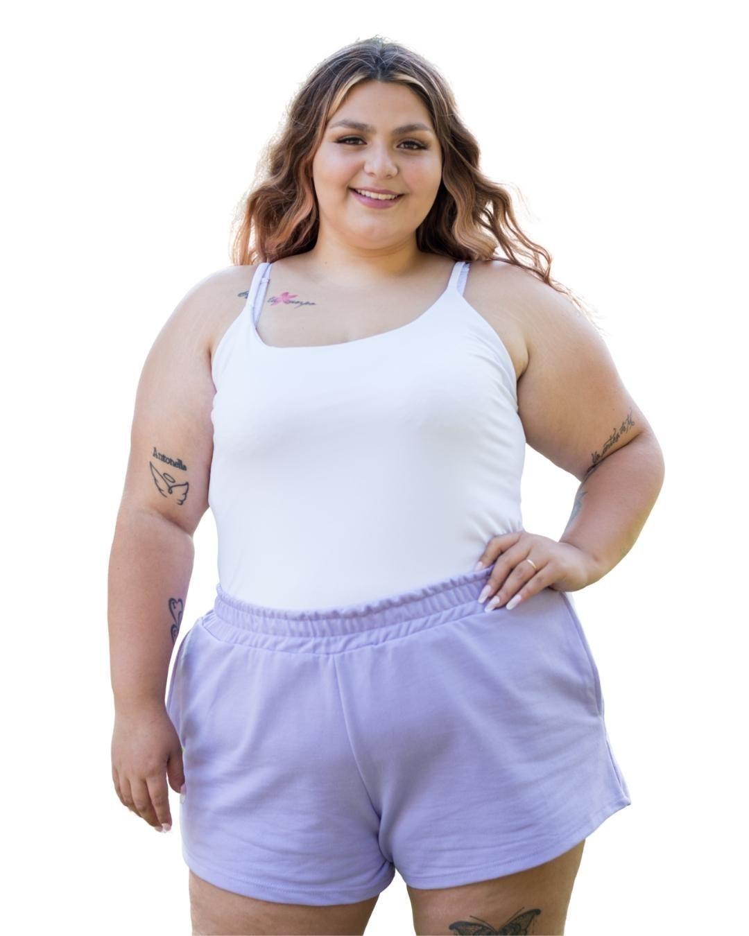 Short Lila Franela Talla Grande Plus Size BELTAI XL a 4XL-0