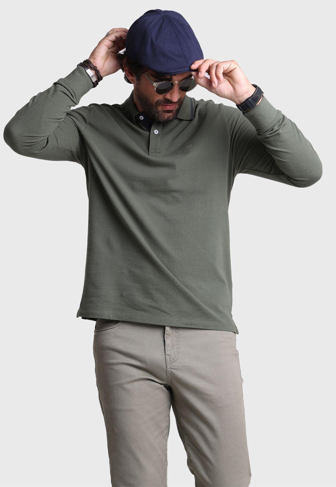 Polera Piqué Manga Larga Arrow-2