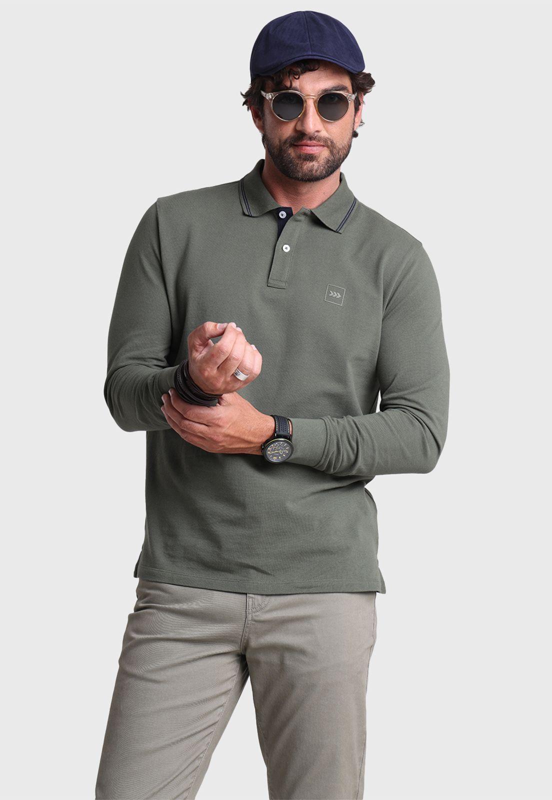 Polera Piqué Manga Larga Arrow-0