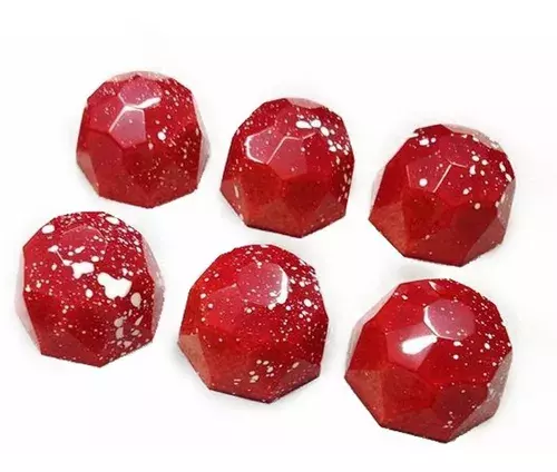 Pack 4 Moldes Chocolate Molde Chocolate Policarbona Diamante -6