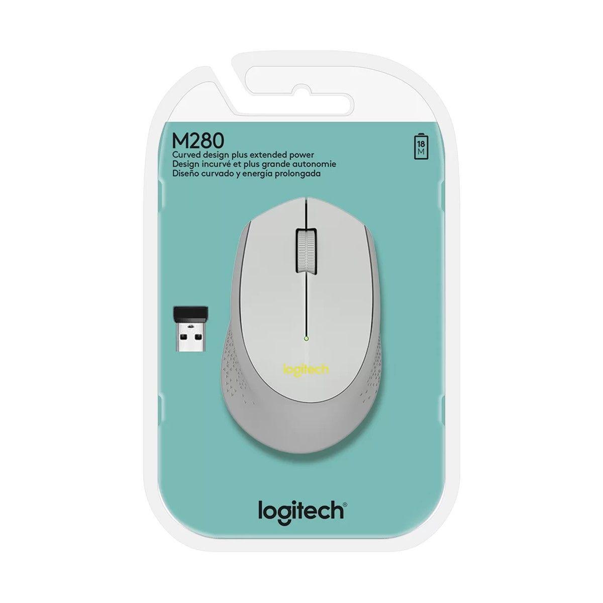 Mouse Inalambrico Logitech M280 Gris-2