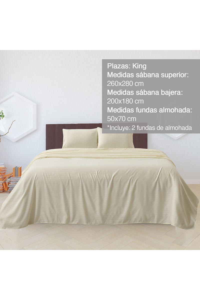 Juego de Sábanas Amelie King Beige-1