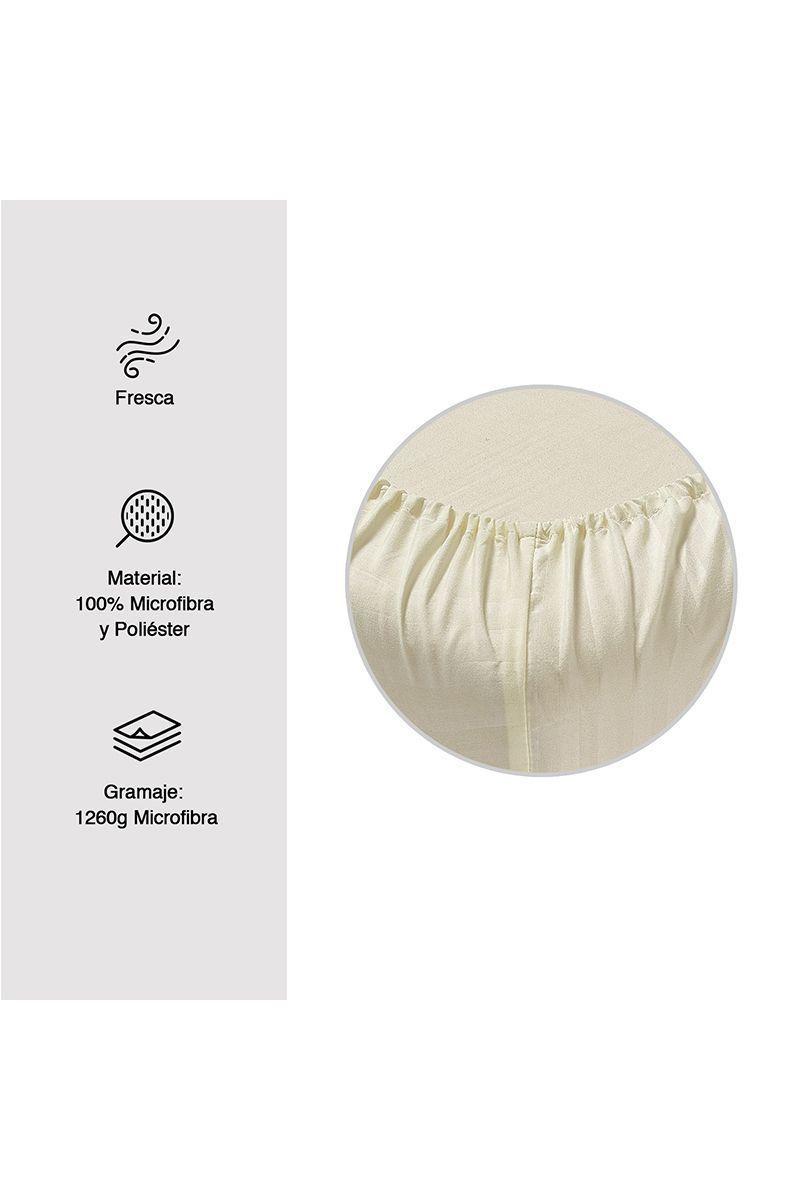 Juego de Sábanas Amelie King Beige-2