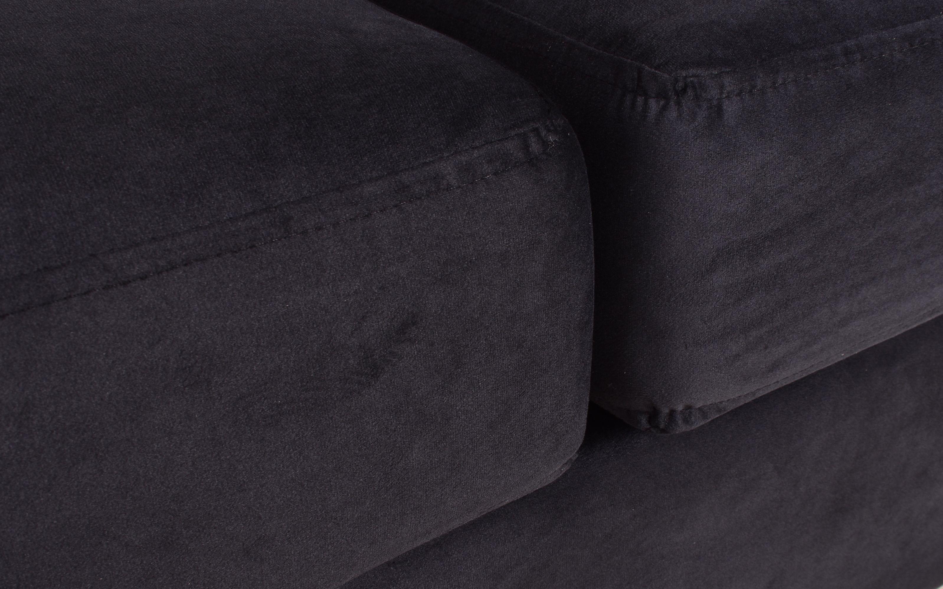 Sofa Kenia 2c Felpa Negro-2
