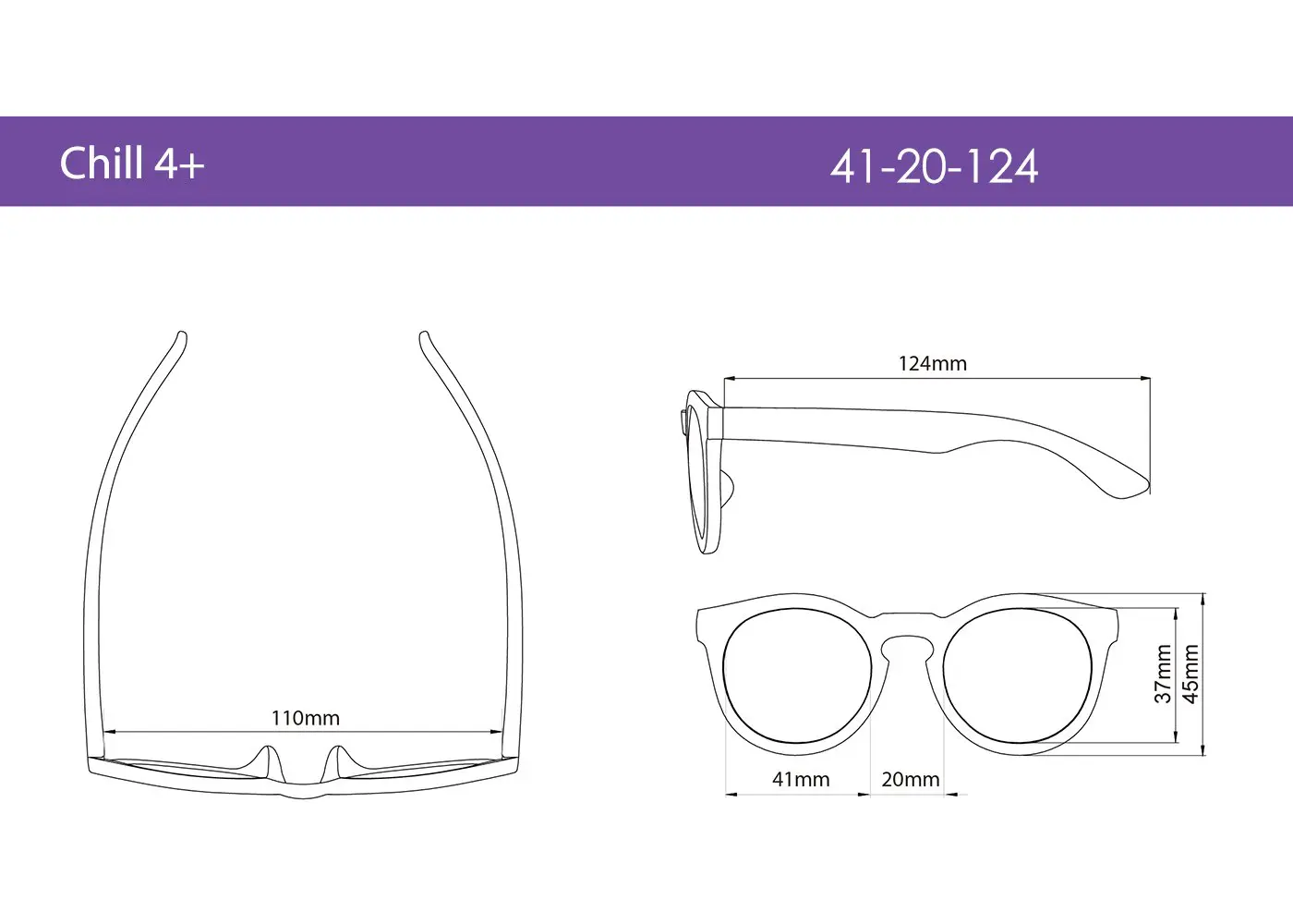Lentes De Sol Para Niños Chill 4+ Negro-2