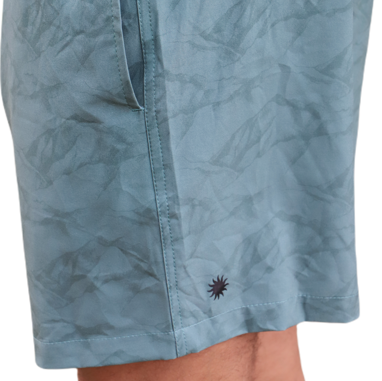 Traje de baño regular estampado montañas-4