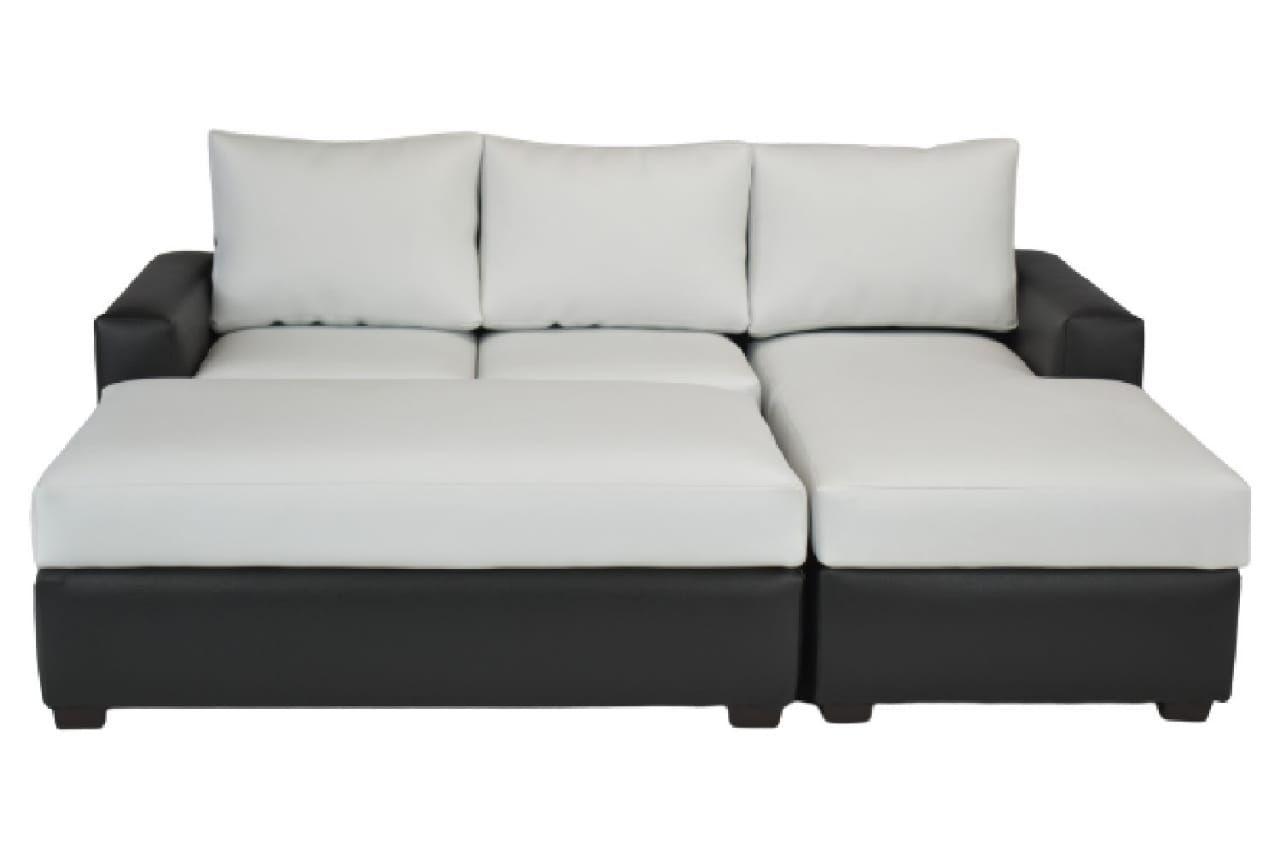 Sofá Seccional 3 Cuerpos + pouf-2