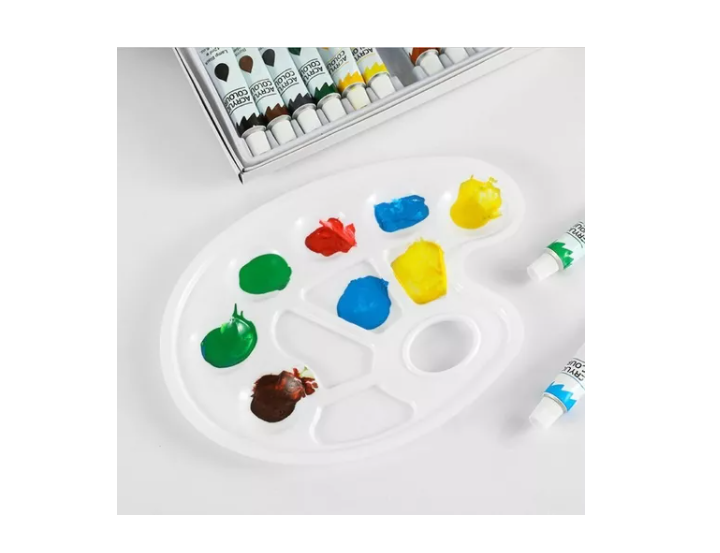 Kit 40pcs Lienzo Pintura Acrilica Bastidor Espatulas Pincel-3