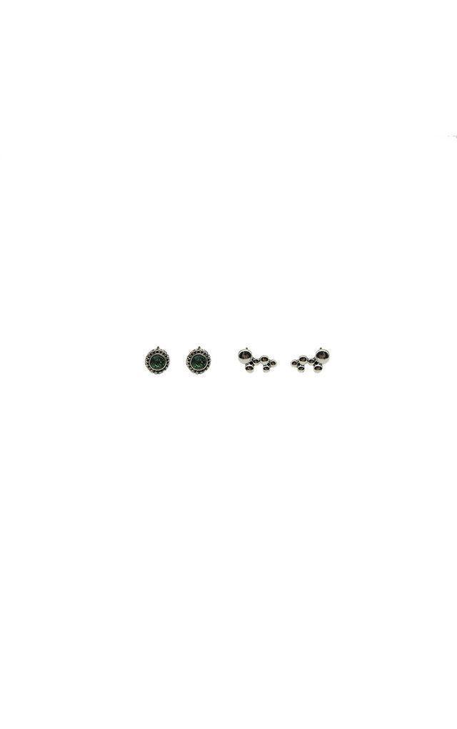 Aros Set Atom Plateados Humana-0