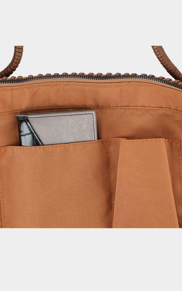 Cartera Hombro Handle Café Humana-3