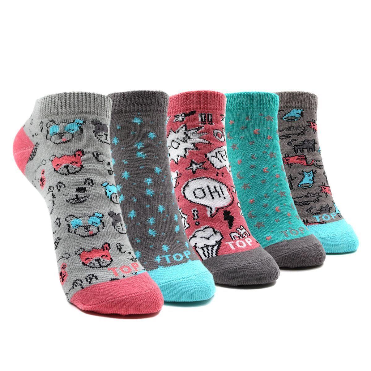 Calcetines Tobilleros Mujer Pack 5 TOP C2-0