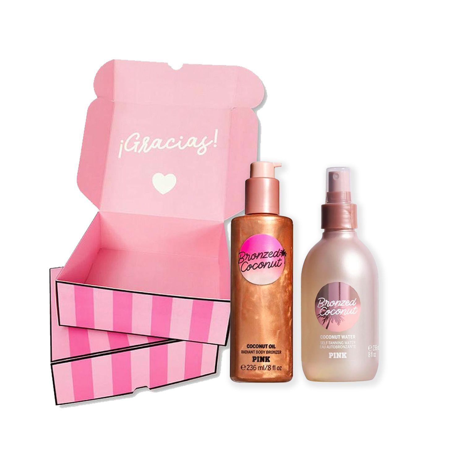 Beauty Box “Bronceador + Autobronceador" Victoria's Secret/ Pink-0