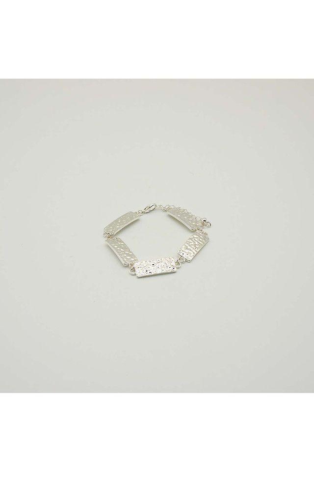 Pulsera Blanda Trapezio Plateada i-D-0