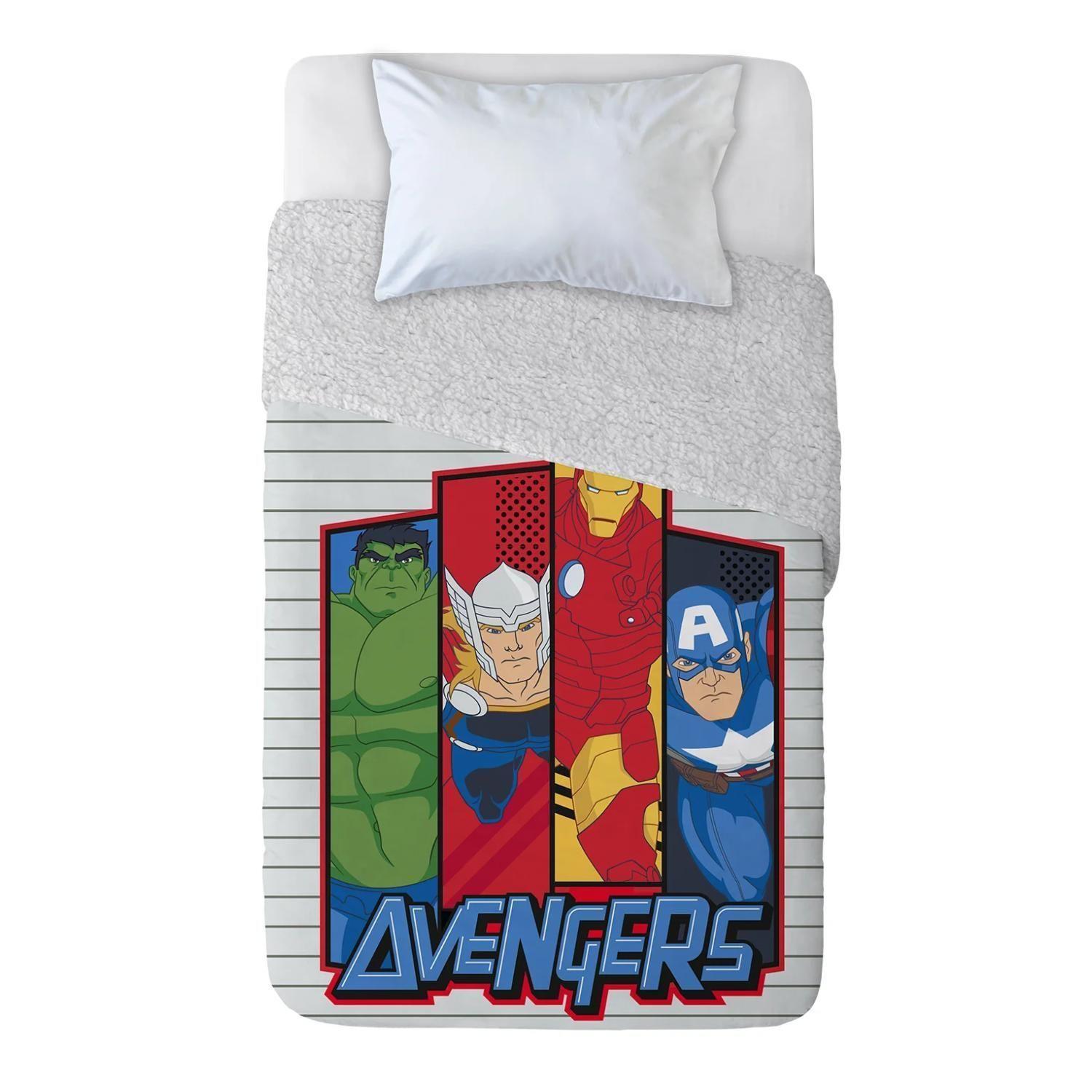 Frazada De Polar 150x200cm Infantil Avengers Mashini-2