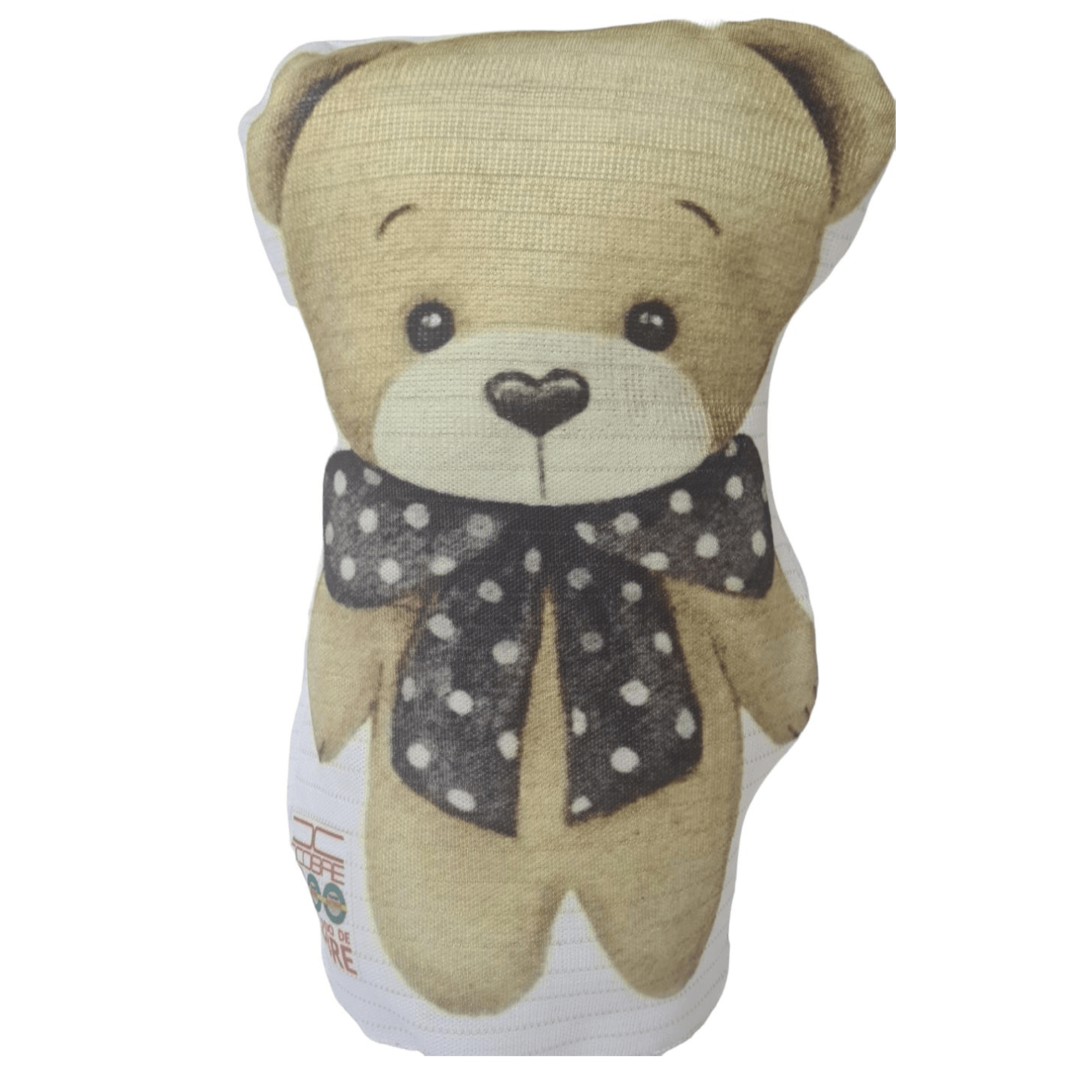 Cojín en cobre oso peluche -0