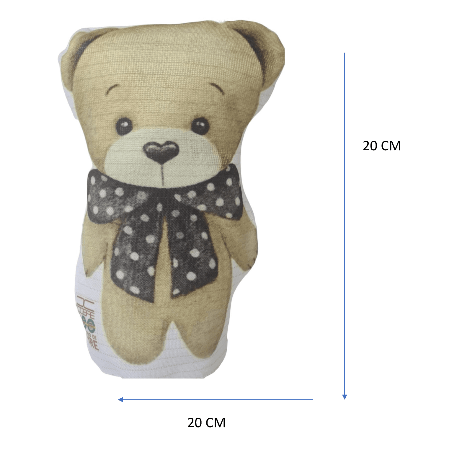 Cojín en cobre oso peluche -1