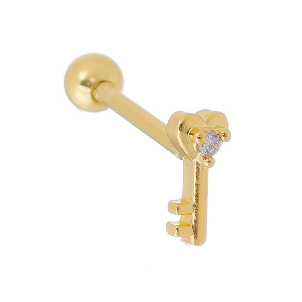 Piercinga llave Bañado en Oro Philippa Joyas-0