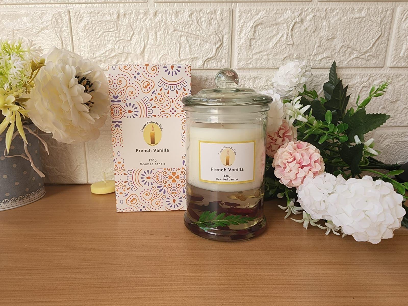 Velas Aromáticas Soya Y Gel, Vainilla-2
