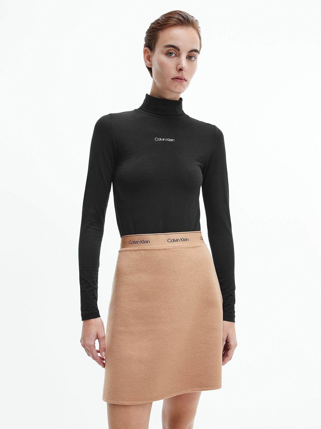 Polera LS Mini Turtleneck  Negro Calvin Klein-0