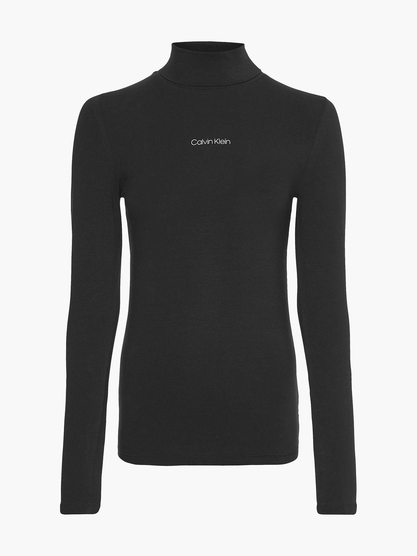 Polera LS Mini Turtleneck  Negro Calvin Klein-4