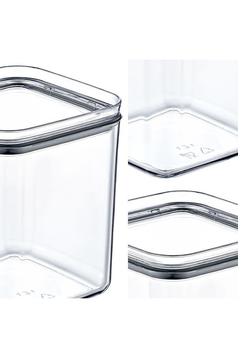 Contenedor Hermético 1 Lt Square Crystal-4