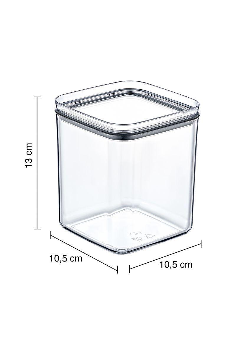 Contenedor Hermético 1 Lt Square Crystal-2