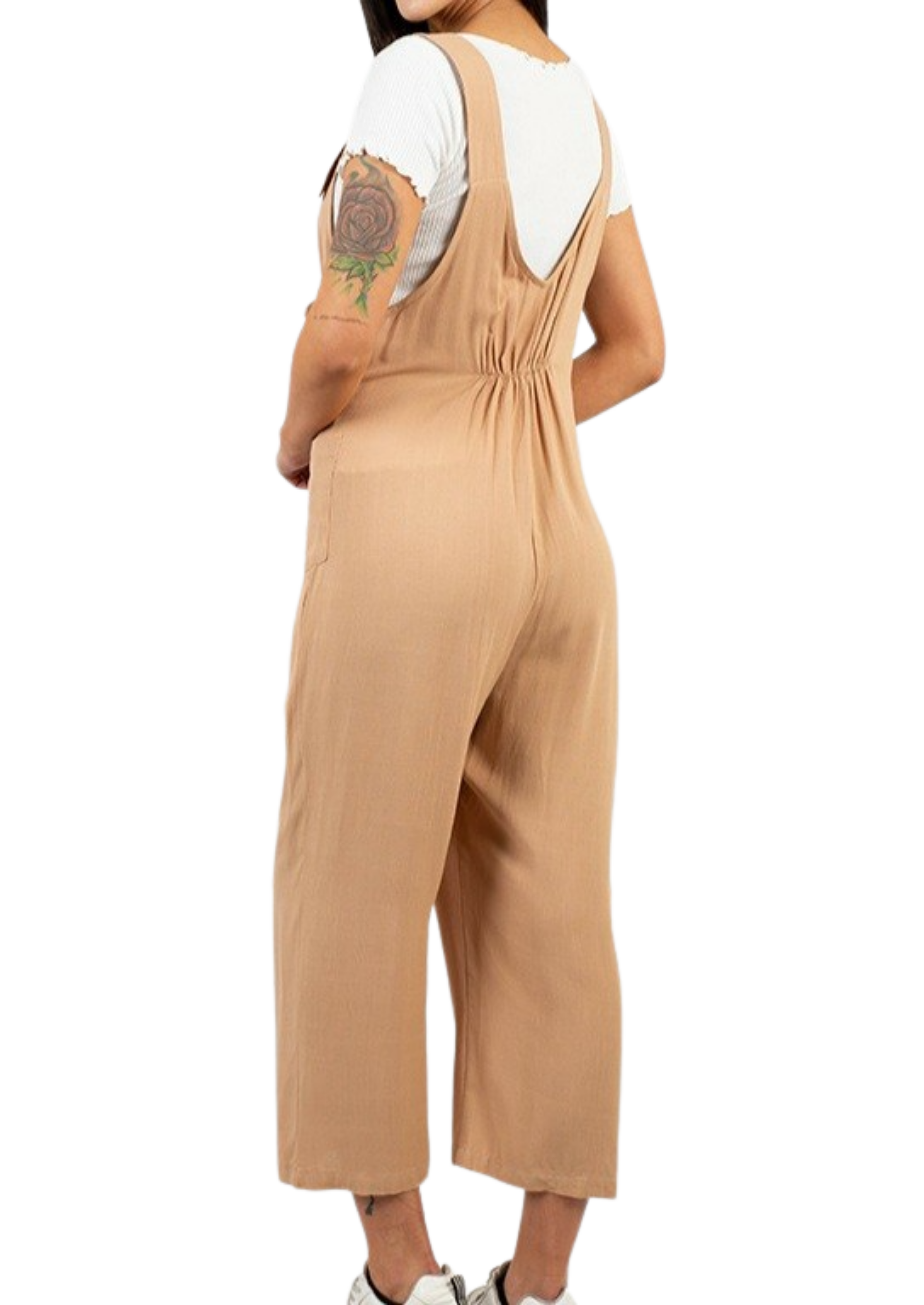 Jardinera MLK Lino Beige Mujer-1