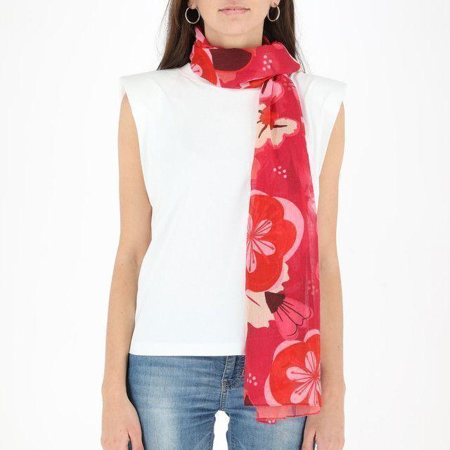 Pañuelo Estampado Fucsia Artistic iD-1