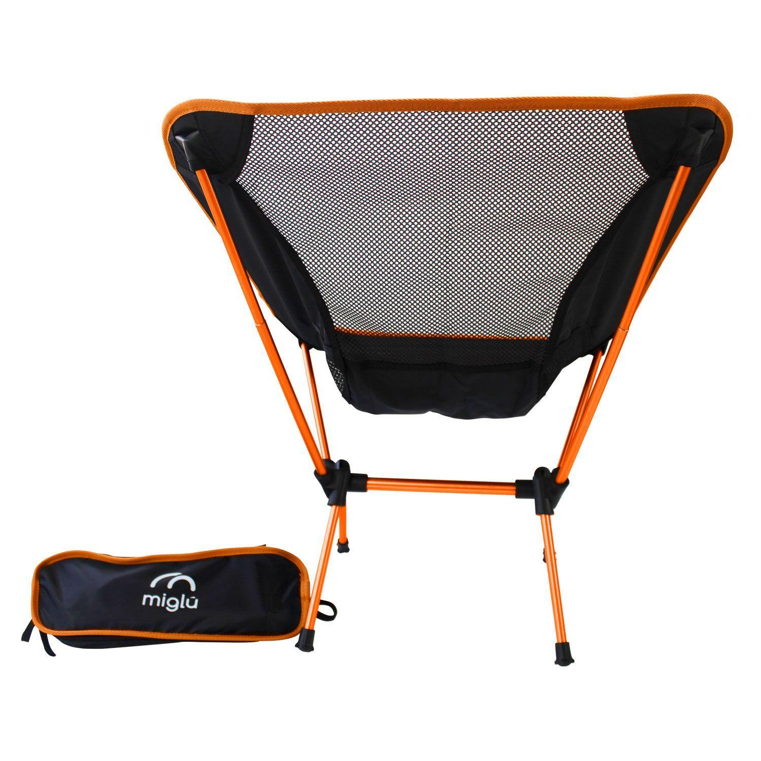 Silla Plegable de Camping Naranja-2