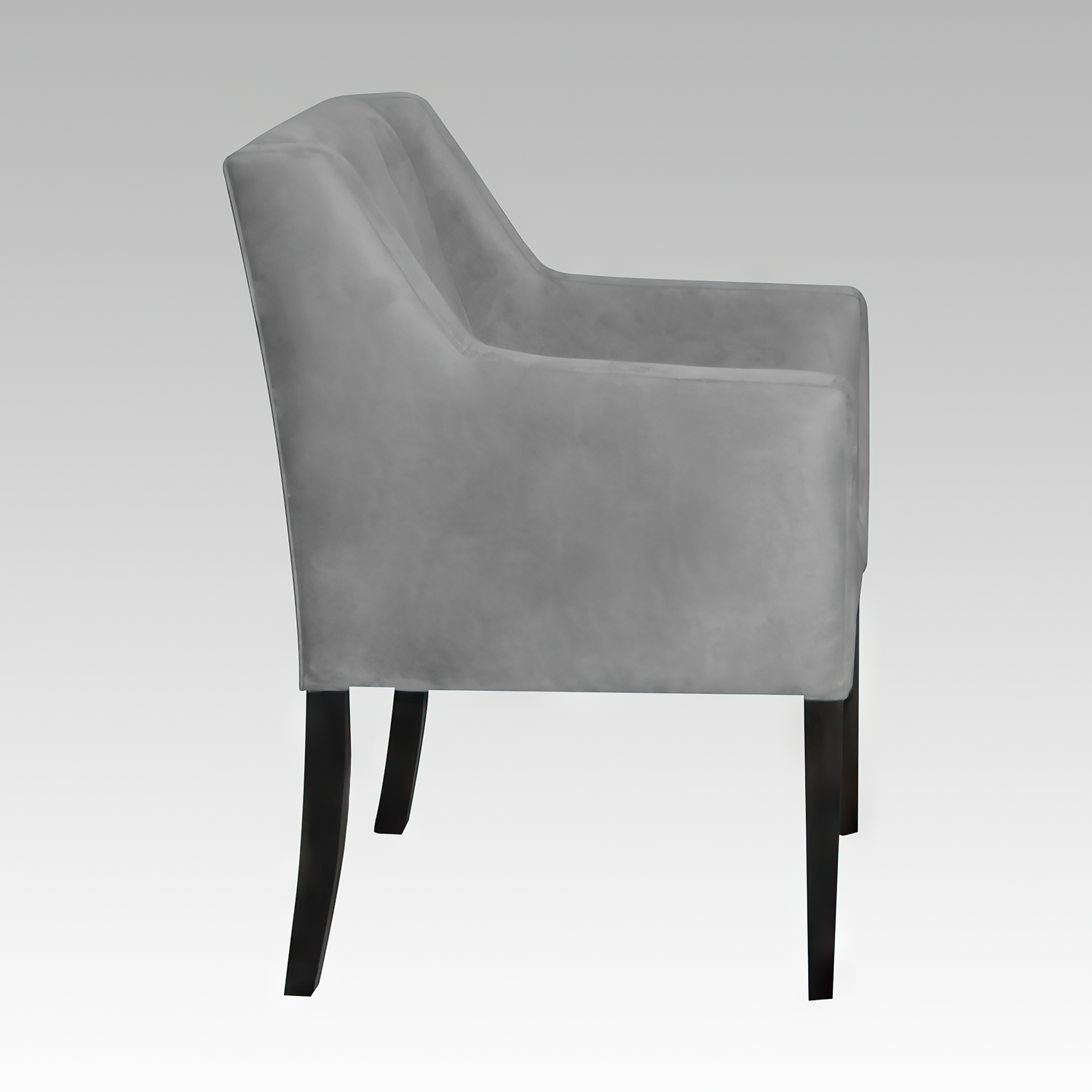 Poltrona Estilo Botón Reims gris-1
