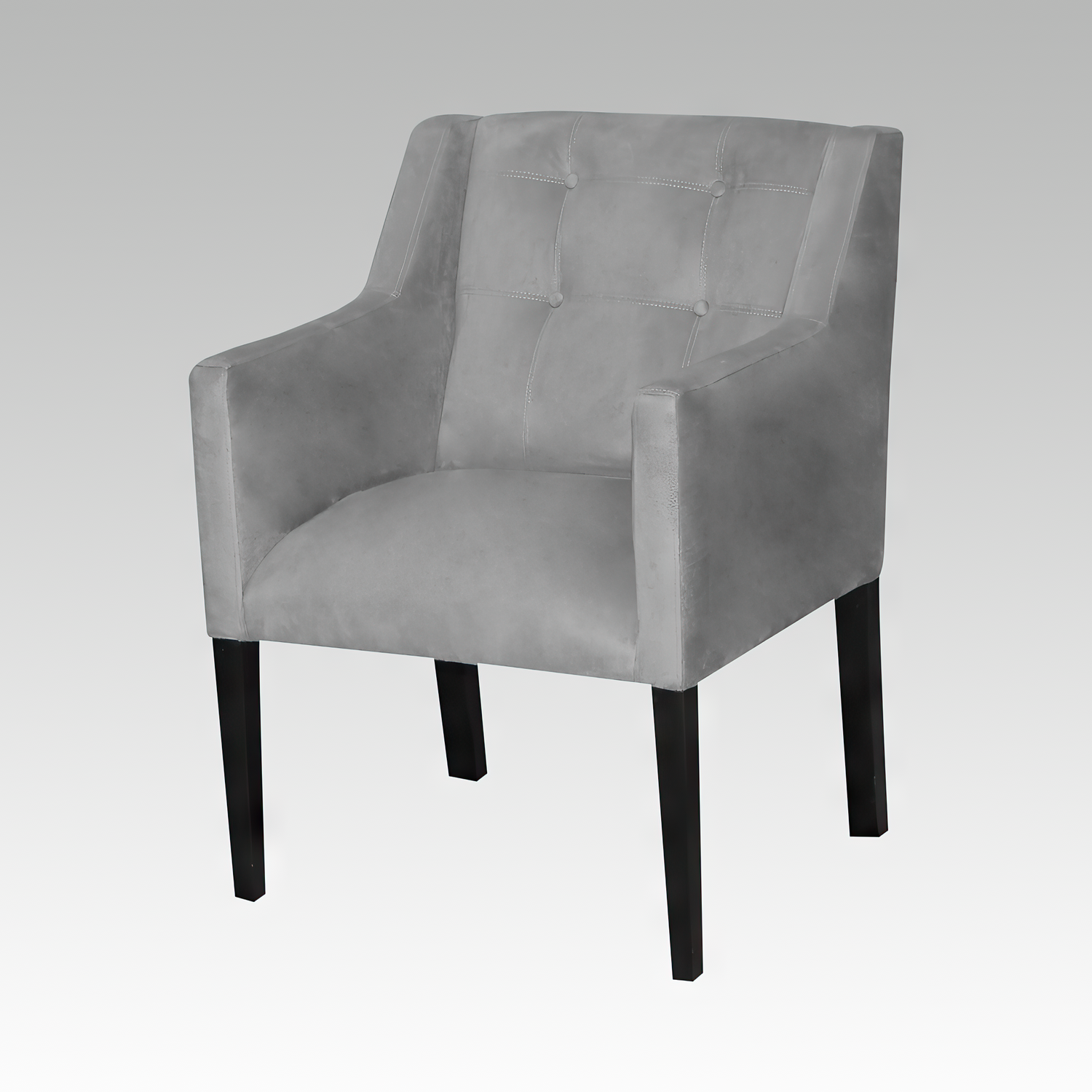 Poltrona Estilo Botón Reims gris-3
