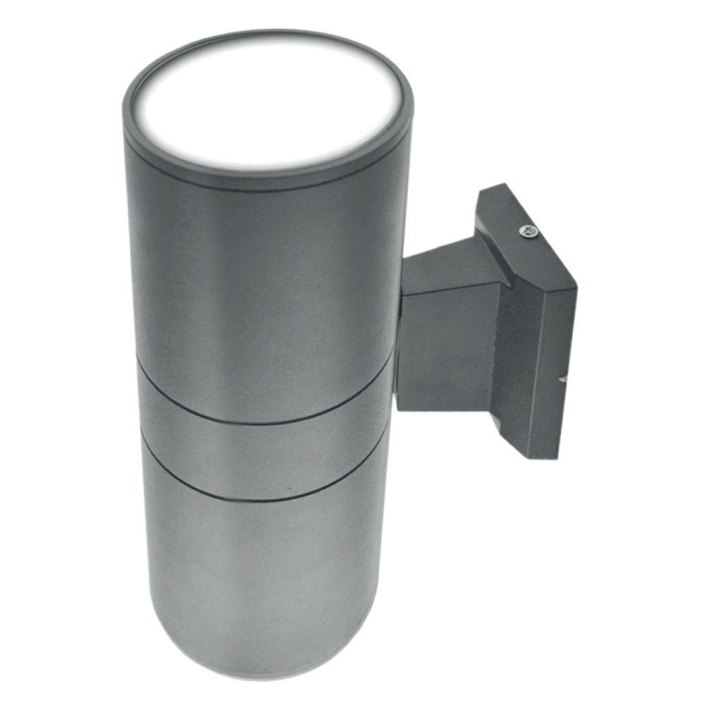 Aplique Cilintro Exterior Gu-10 Luz Dir/Ind Ip54 Gris Megabright-0