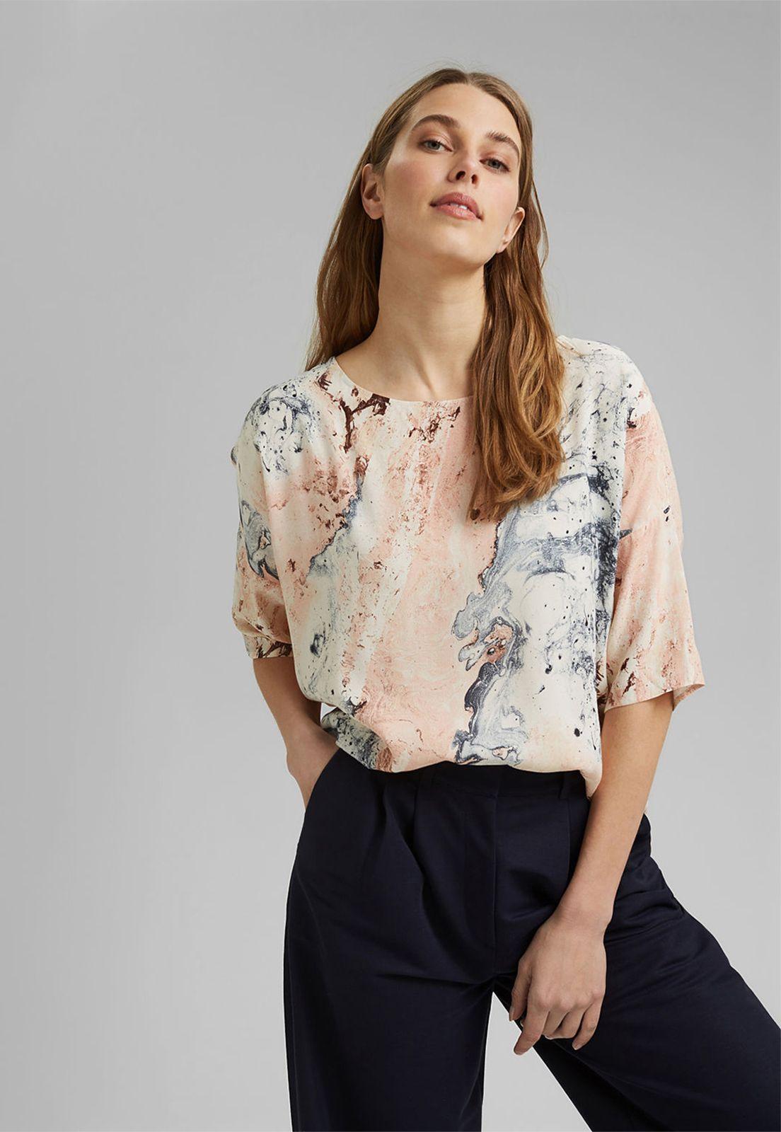 Blusa Con Estampado Esprit-0